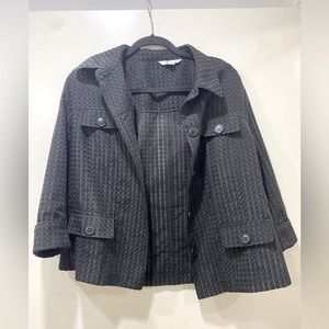 Erin London - “Eyelet” Blazer(ish) 3/4 Sleeve Large